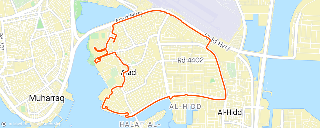 Map of the activity, Arad Run