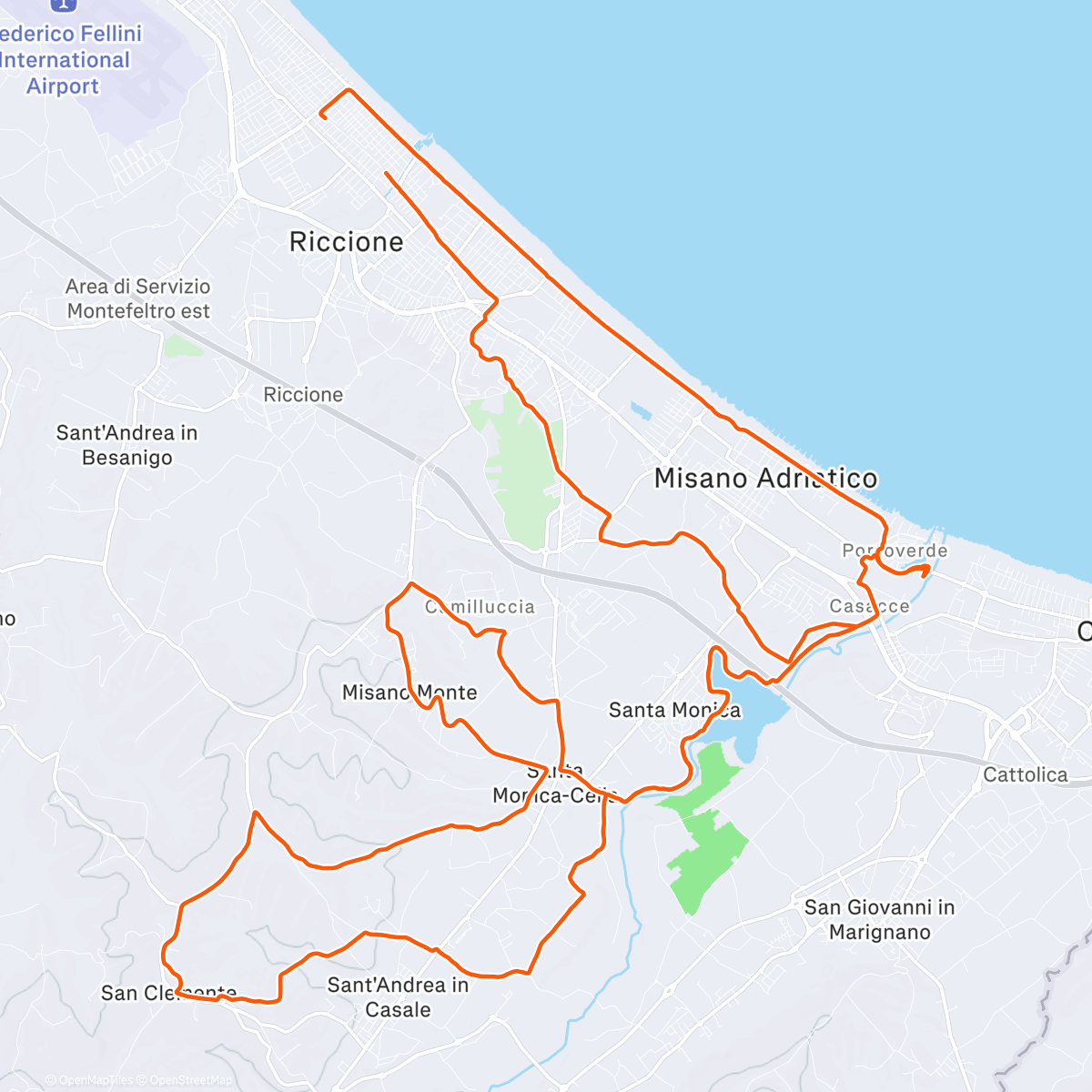 Карта физической активности (Morning Gravel Ride)