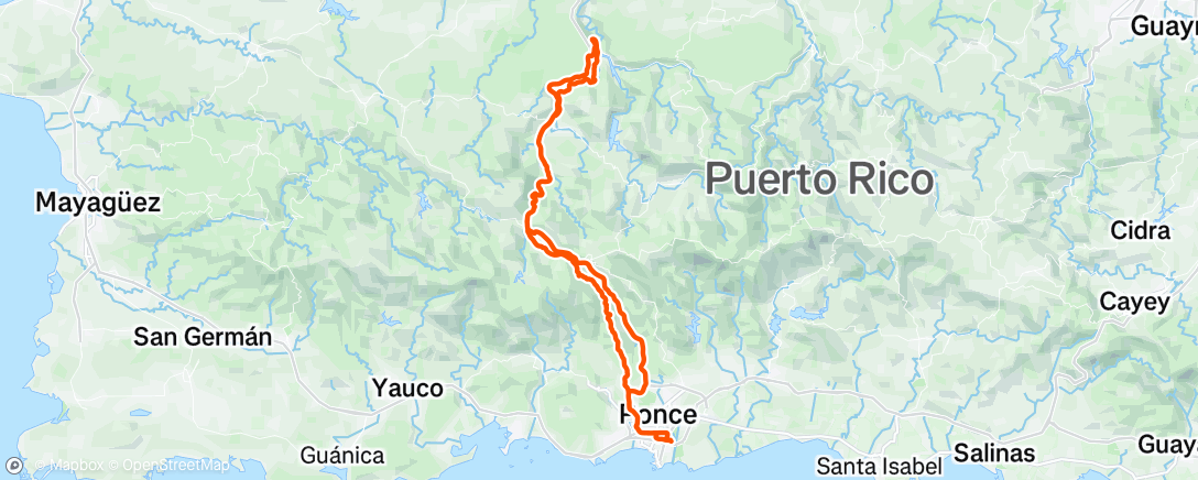 Map of the activity, Morning Ride