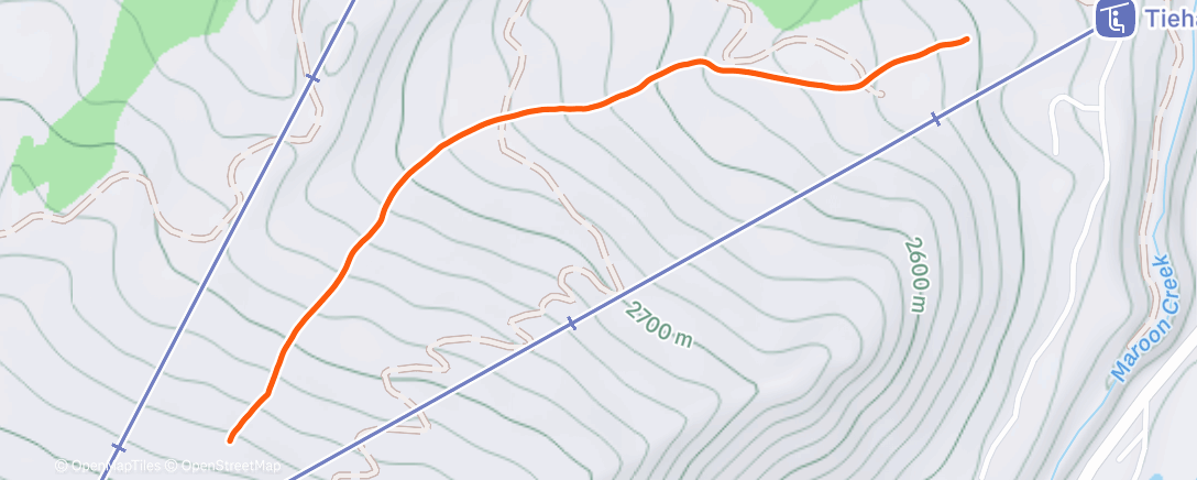 Карта физической активности (Lunch Backcountry Ski)