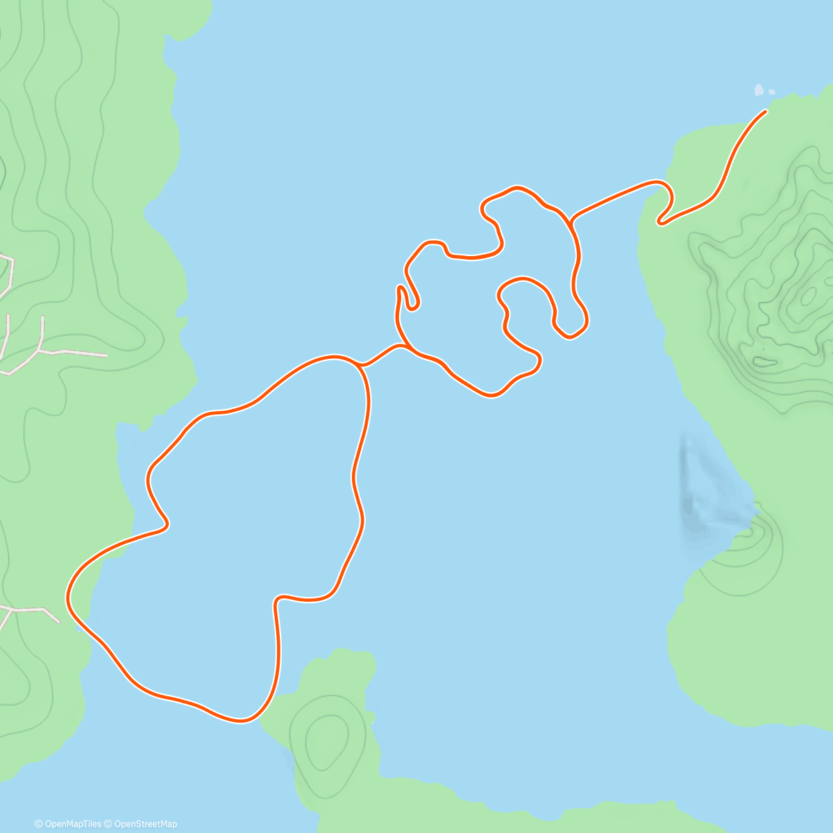 Map of the activity, Zwift - Hot Laps in Watopia
