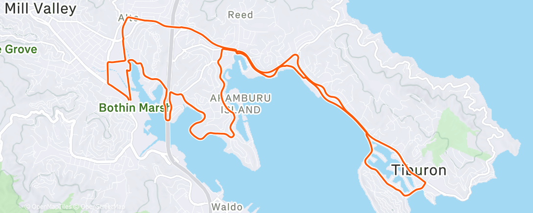 Map of the activity, Morning Ride