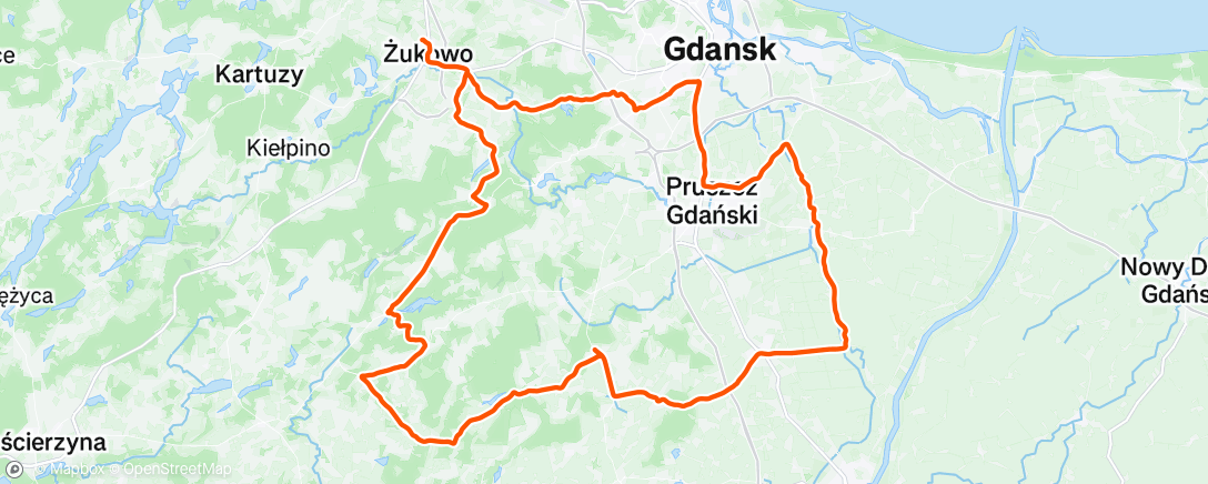 Map of the activity, Lany Poniedziałek 💦 z Bergiela