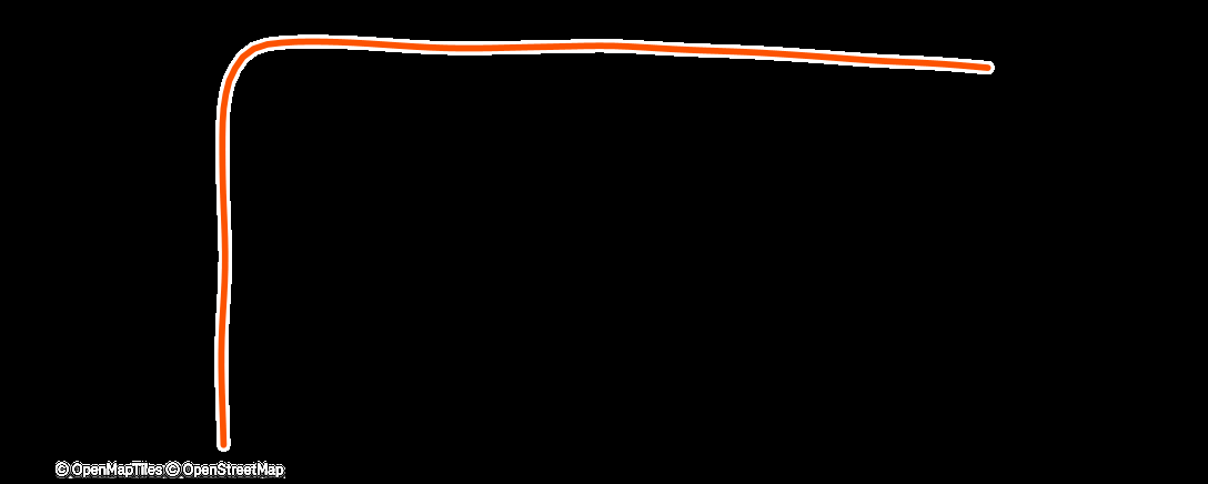 Map of the activity, Morning Run