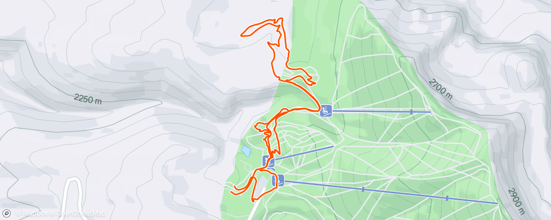 Map of the activity, Afternoon Mountain Bike Ride