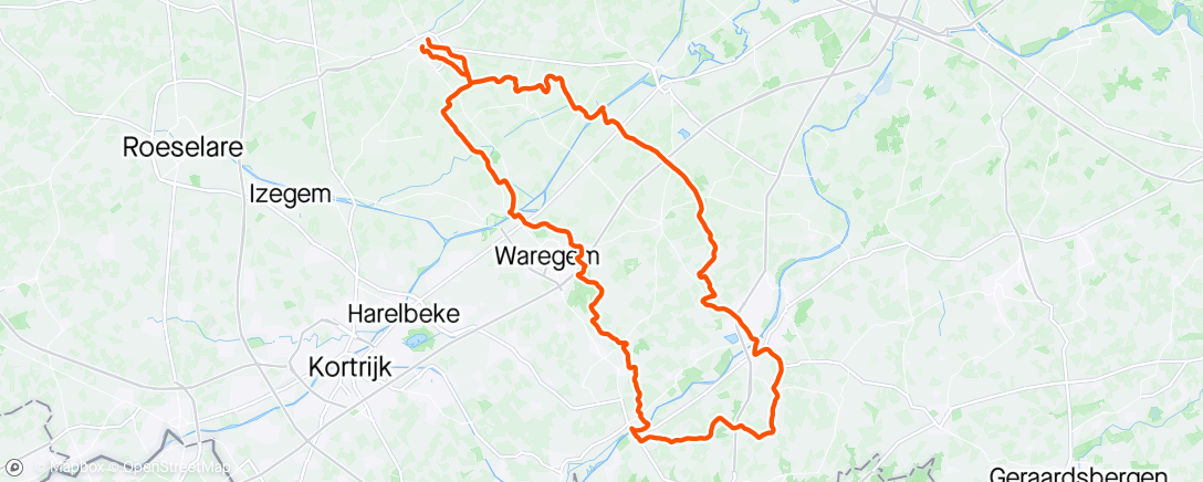 Map of the activity, Rondje vlaamse bergskes