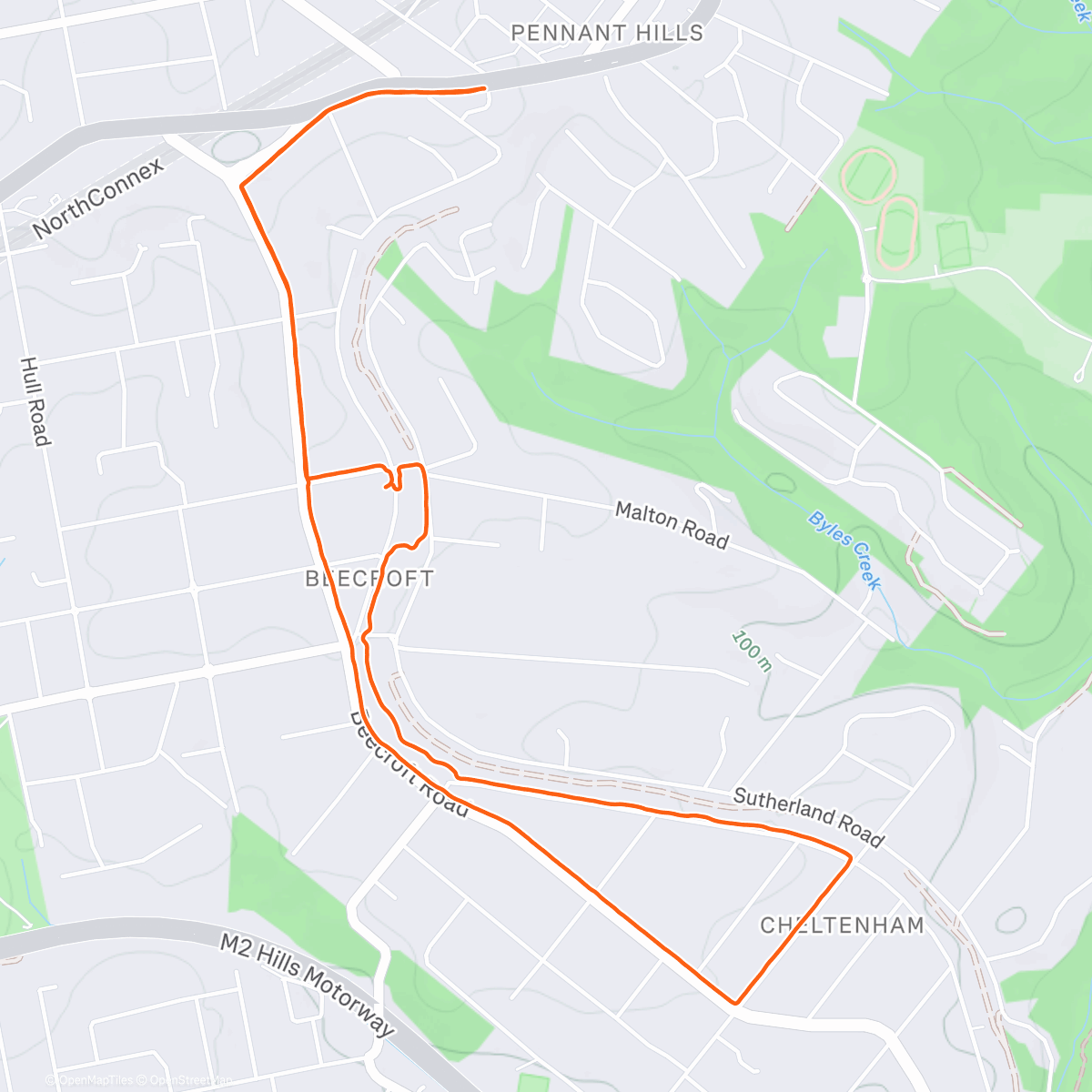 Map of the activity, New runners