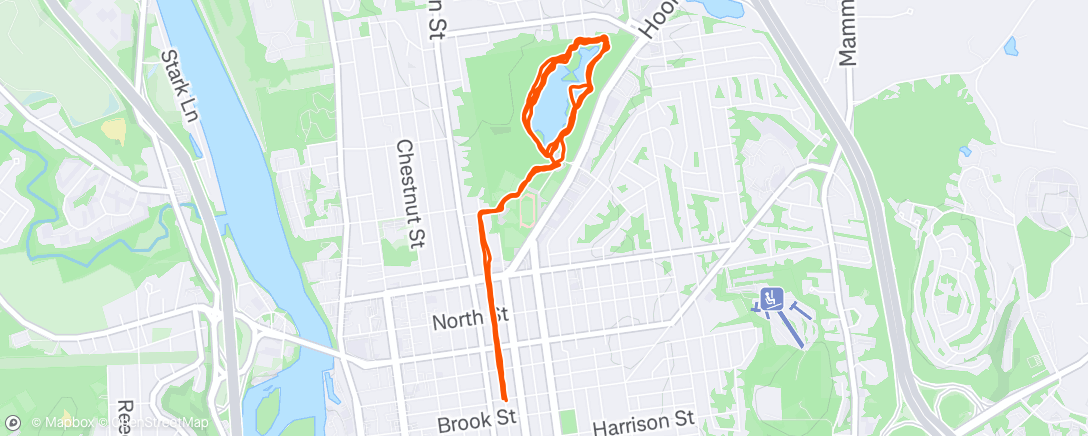 Map of the activity, Afternoon Trail Run