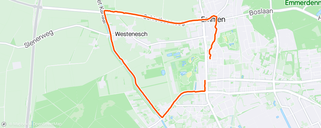 Mapa da atividade, Ochtendwandeling