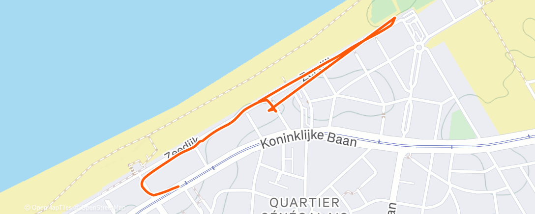 Map of the activity, Avondwandeling