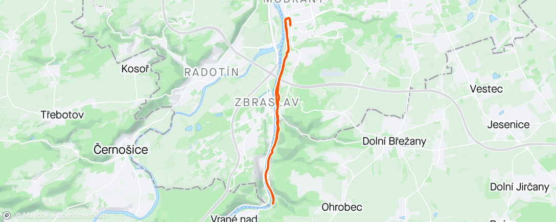 Map of the activity, 15 km