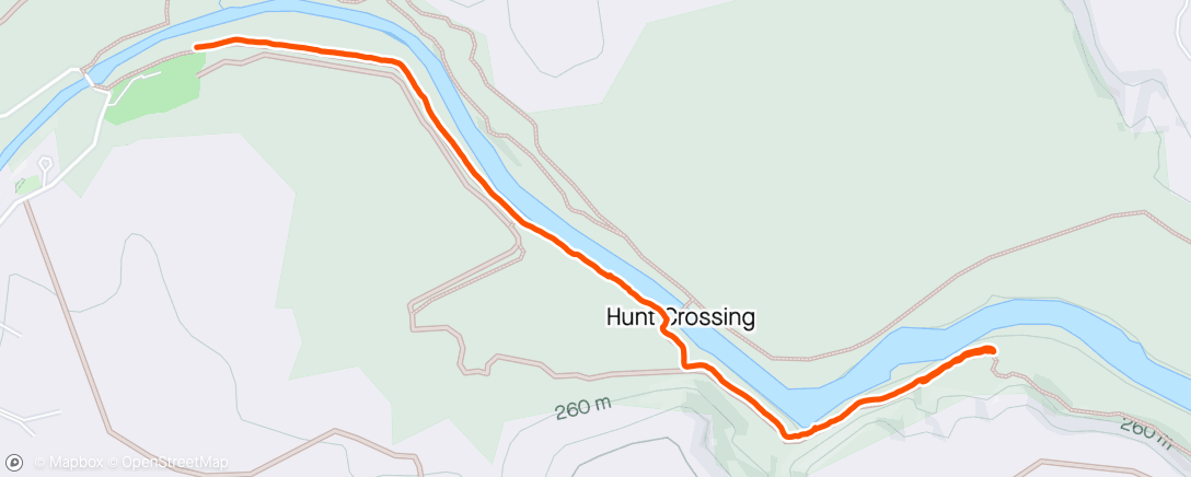 Carte de l'activité Evening Hike