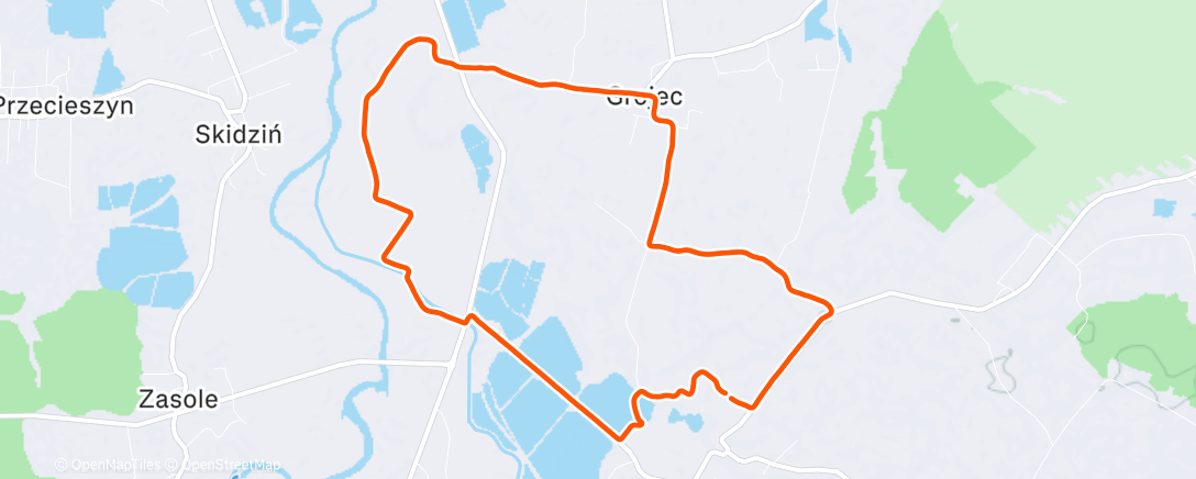 Map of the activity, Lunch Run