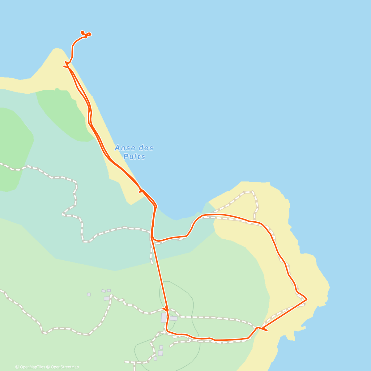 Map of the activity, Marche sur Petite Terre