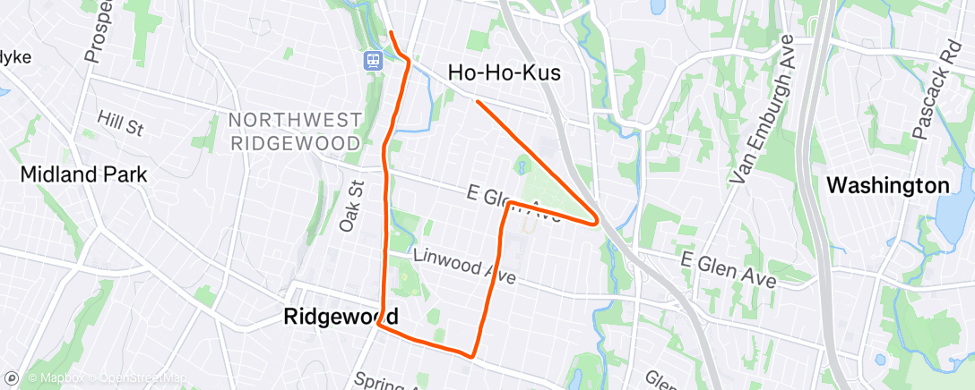Map of the activity, Moderate effort on tired legs