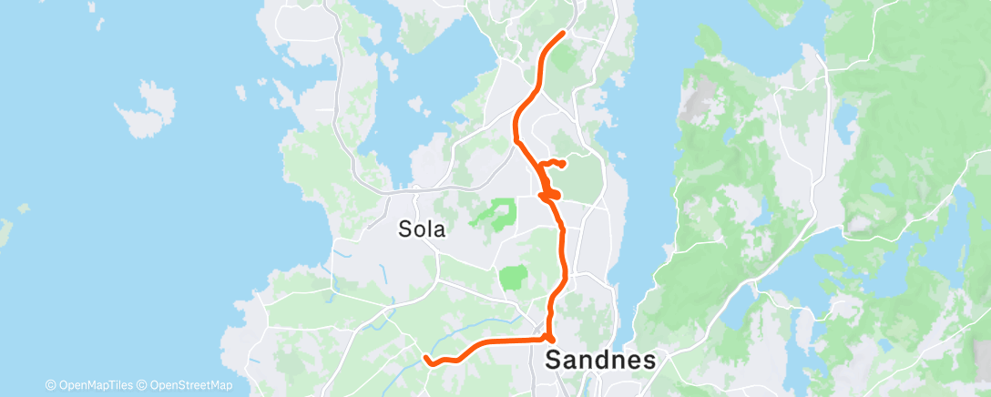 Map of the activity, Afternoon Ride