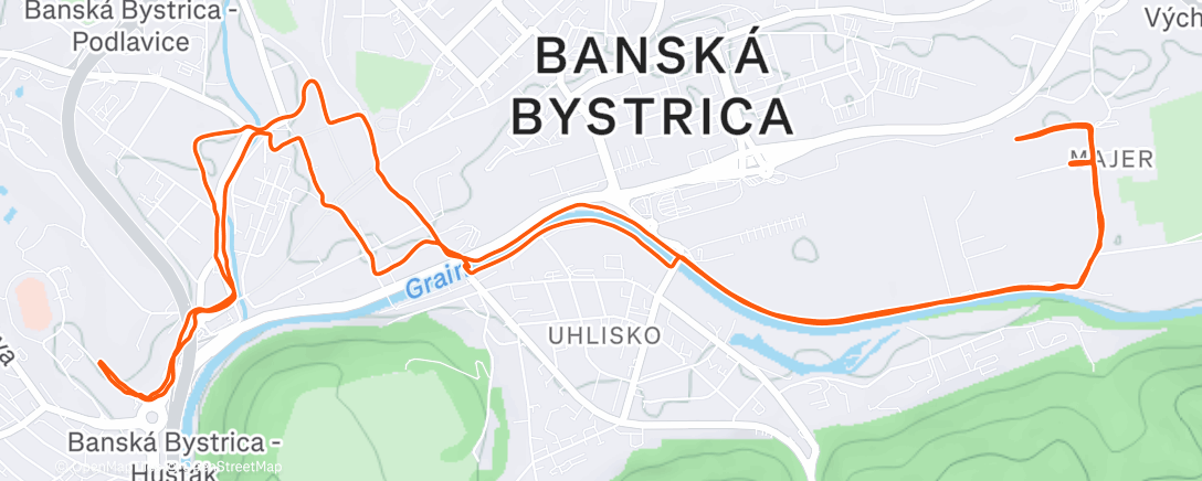 Карта физической активности (Evening Run)