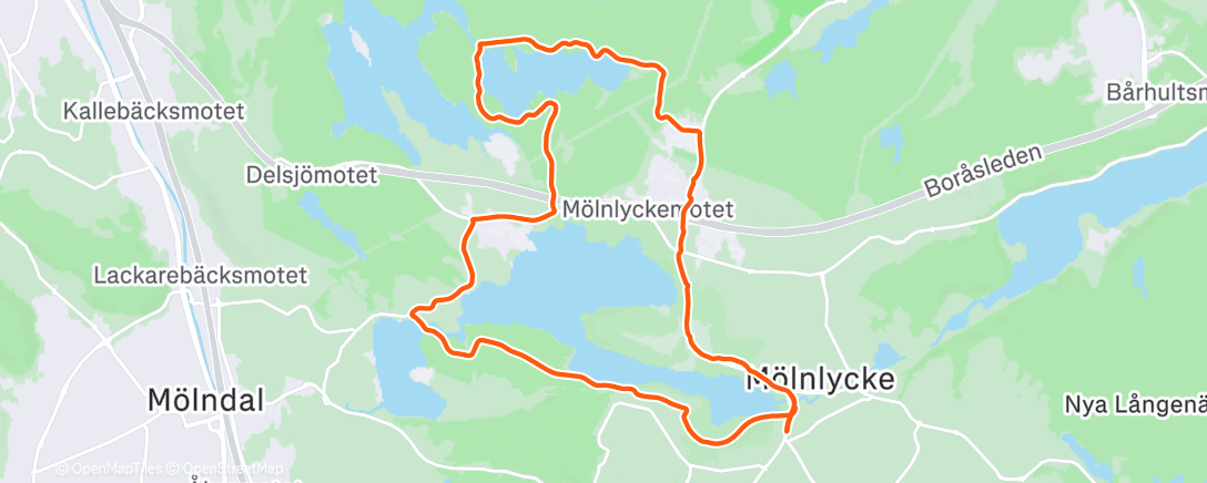 Map of the activity, Mysrunda i snön 👍