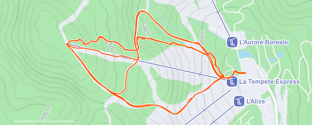 Map of the activity, Skimo - Xact24