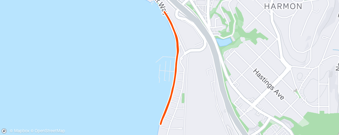 Map of the activity, Afternoon Walk