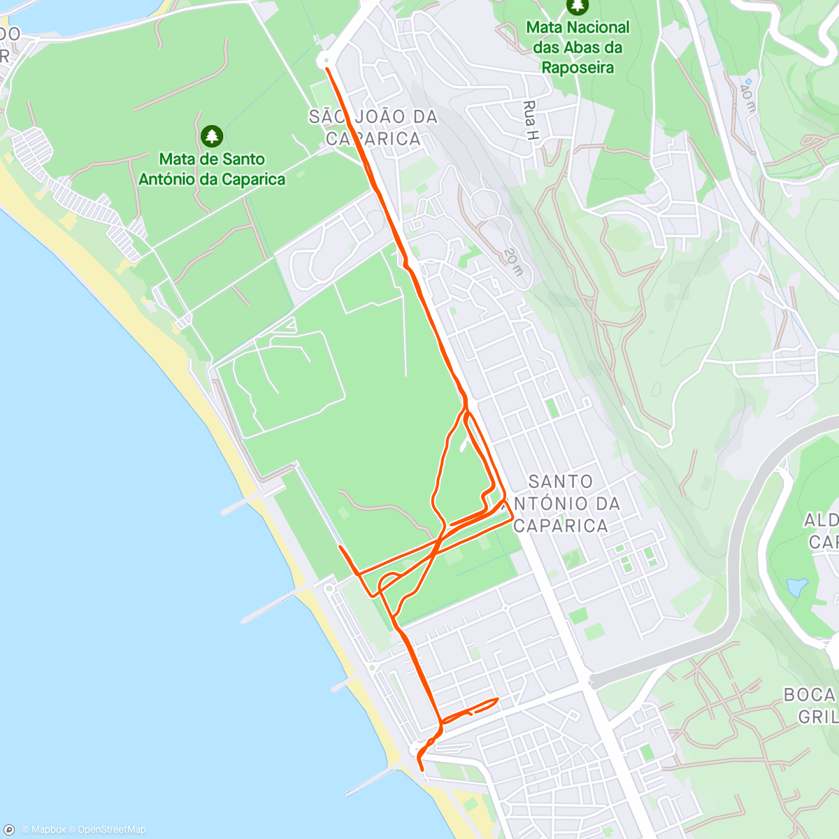 Map of the activity, Day off 🏃🏼‍♂️ 🌧️ 💨