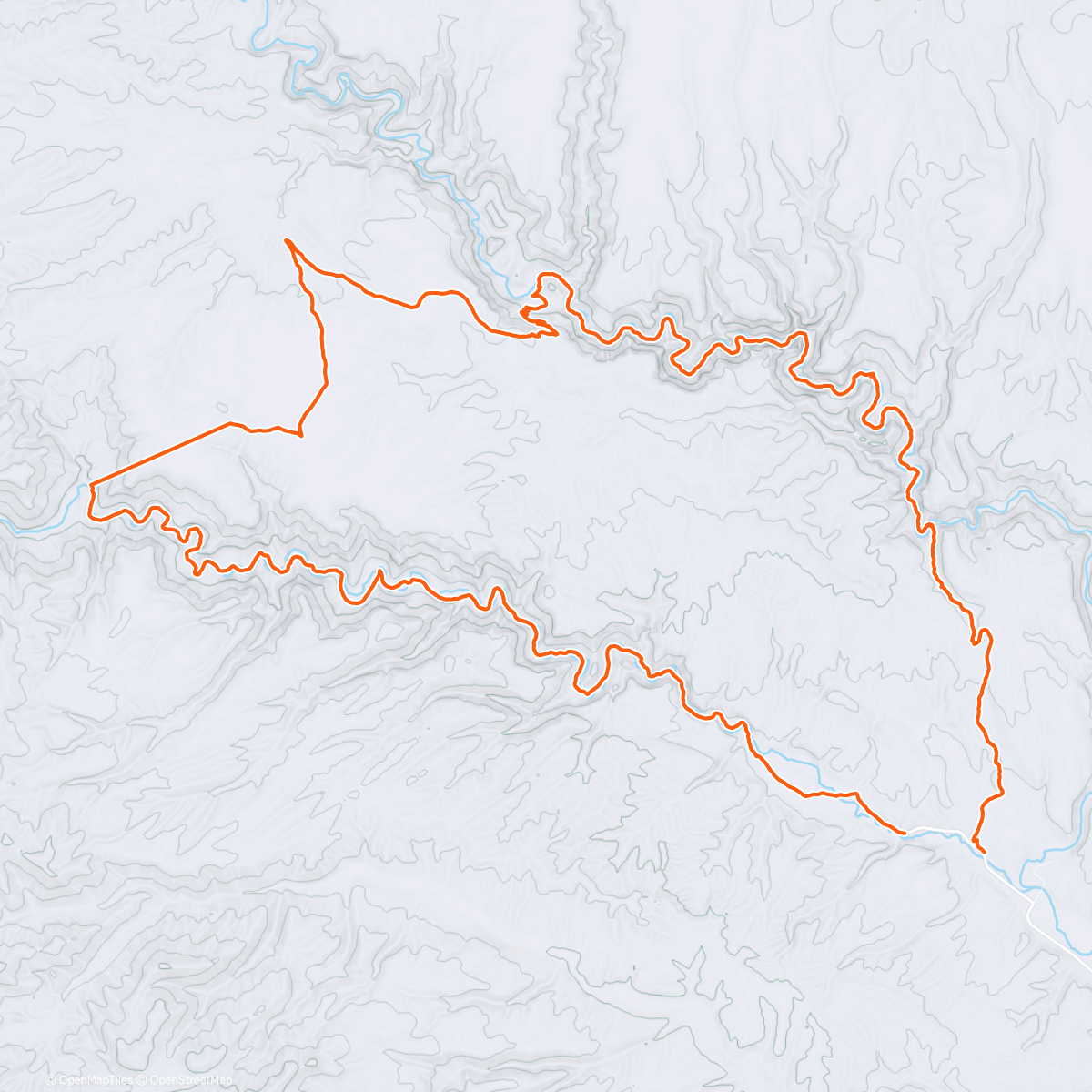 Map of the activity, Gila Wilderness Loop