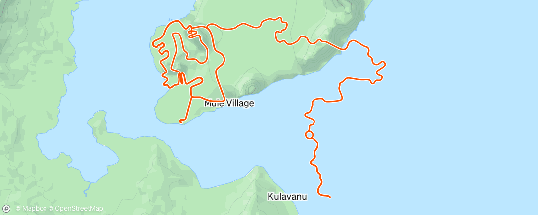 Map of the activity, Zwift - interval in Watopia