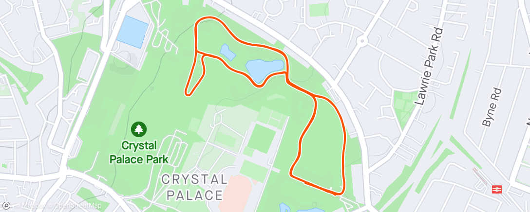 Kaart van de activiteit “Crystal Palace parkrun (#148)”