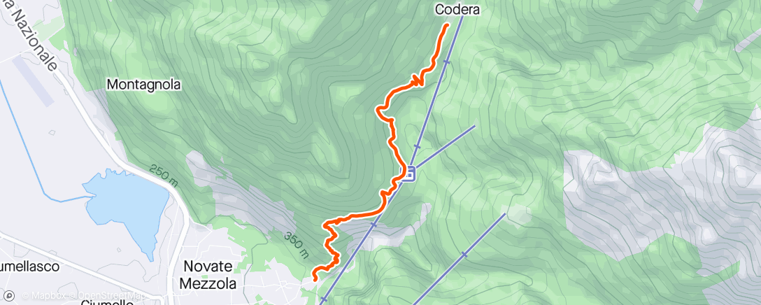 Mapa da atividade, Escursione dell'ora di pranzo