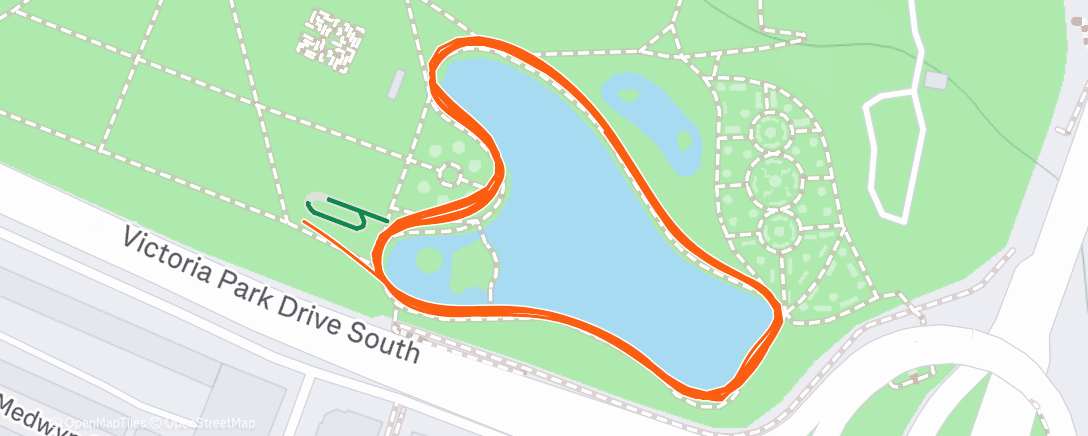 Map of the activity, Morning Run