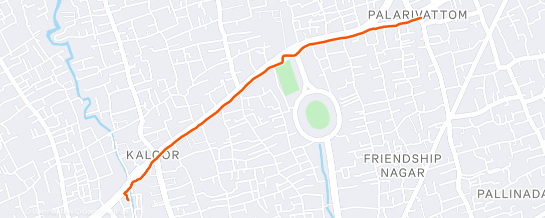 Карта физической активности (Evening Run)