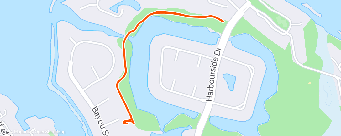 Map of the activity, Evening Walk
