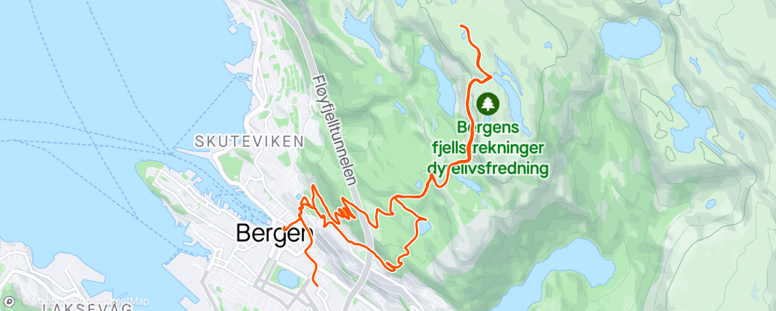 Map of the activity, Rundemanen med Geitene.