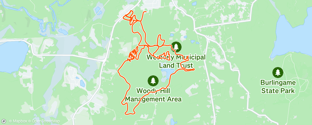 Map of the activity, Afternoon Ride