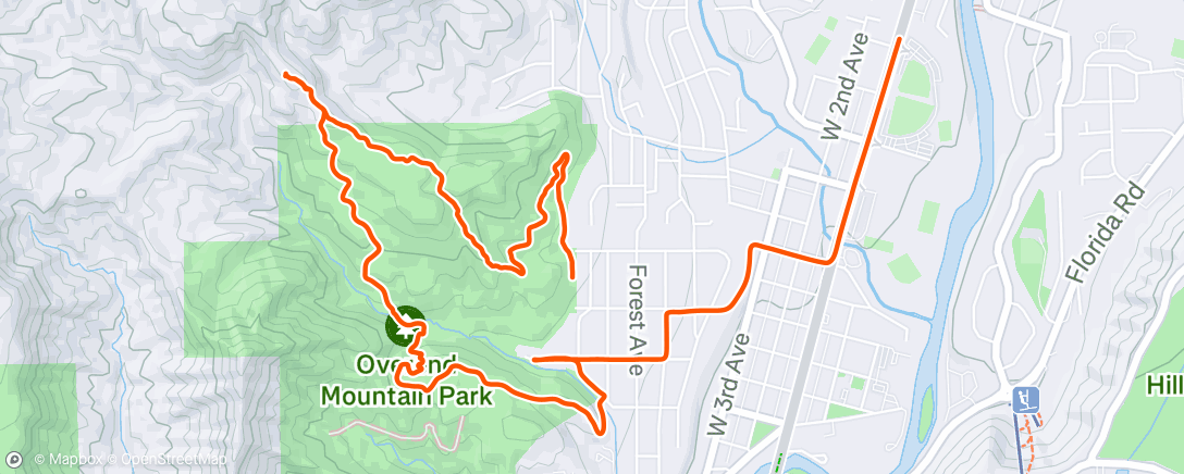 Map of the activity, Morning Ride