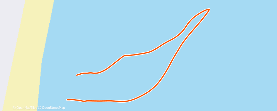 Map of the activity, Полуденный заплыв