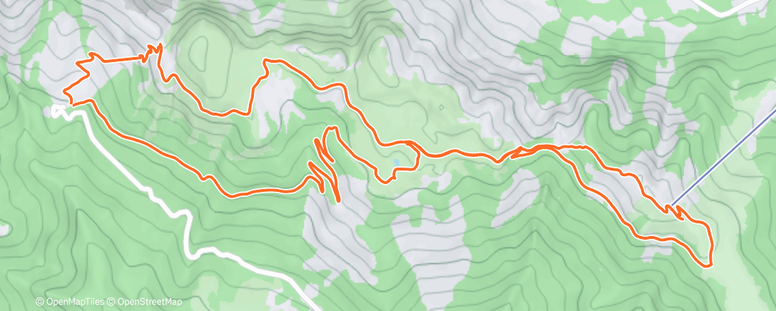 Map of the activity, Morning Hike