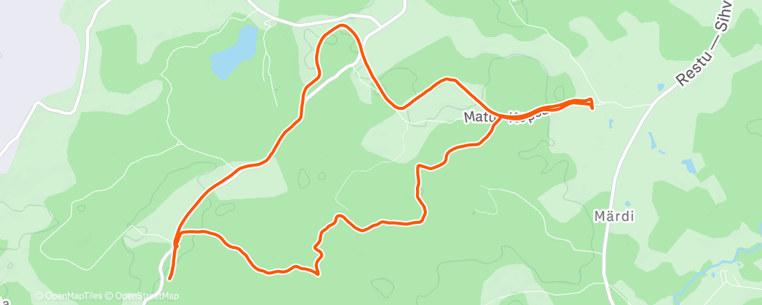 Карта физической активности (Matkasuusk / Backcountry ski)