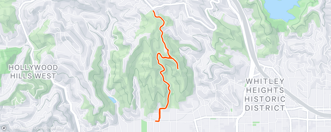 Map of the activity, Runyon with V