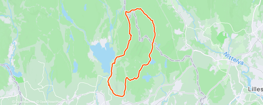 Map of the activity, Lunch Run
