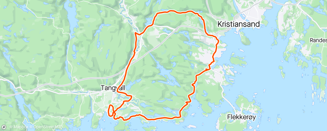 Map of the activity, Runda men Bjørge og Thomas