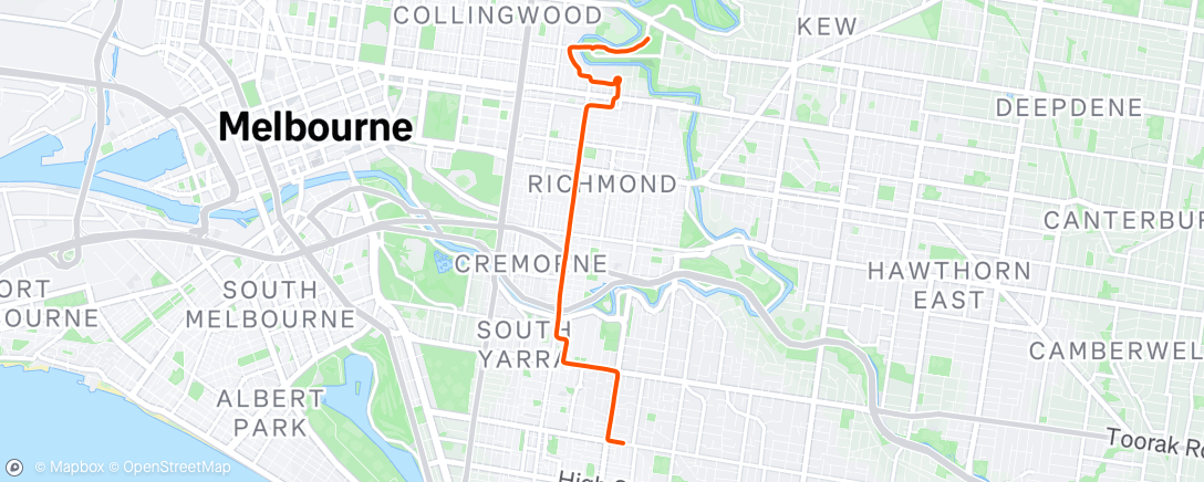 Map of the activity, Afternoon Ride