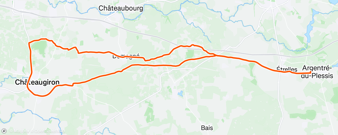 Map of the activity, Sortie vélo dans l'après-midi