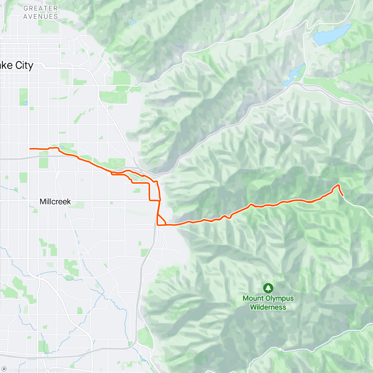 Map of the activity, To the snow line