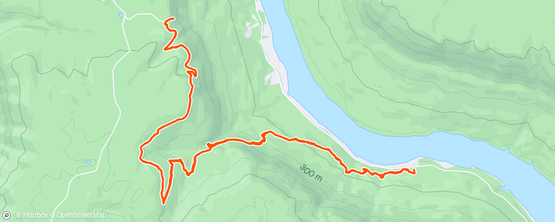 Map of the activity, Richie Hollow to Snooper’s Rock