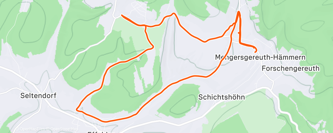 Map of the activity, Lauf ... Frankenblick