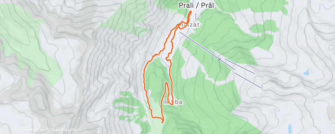 Карта физической активности (Morning Trail Run)