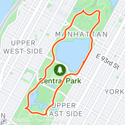 Central Park 4 miler | 4.2 mi Running Route on Strava