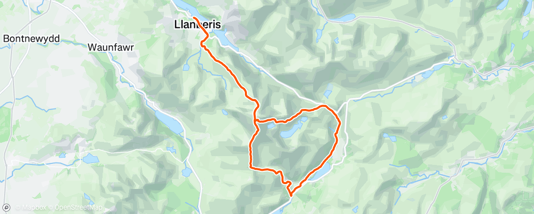 Map of the activity, Morning Run