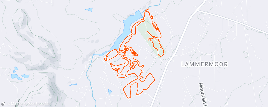 Map of the activity, Cradle Moon Morning Mountain Bike Ride with Jonathan